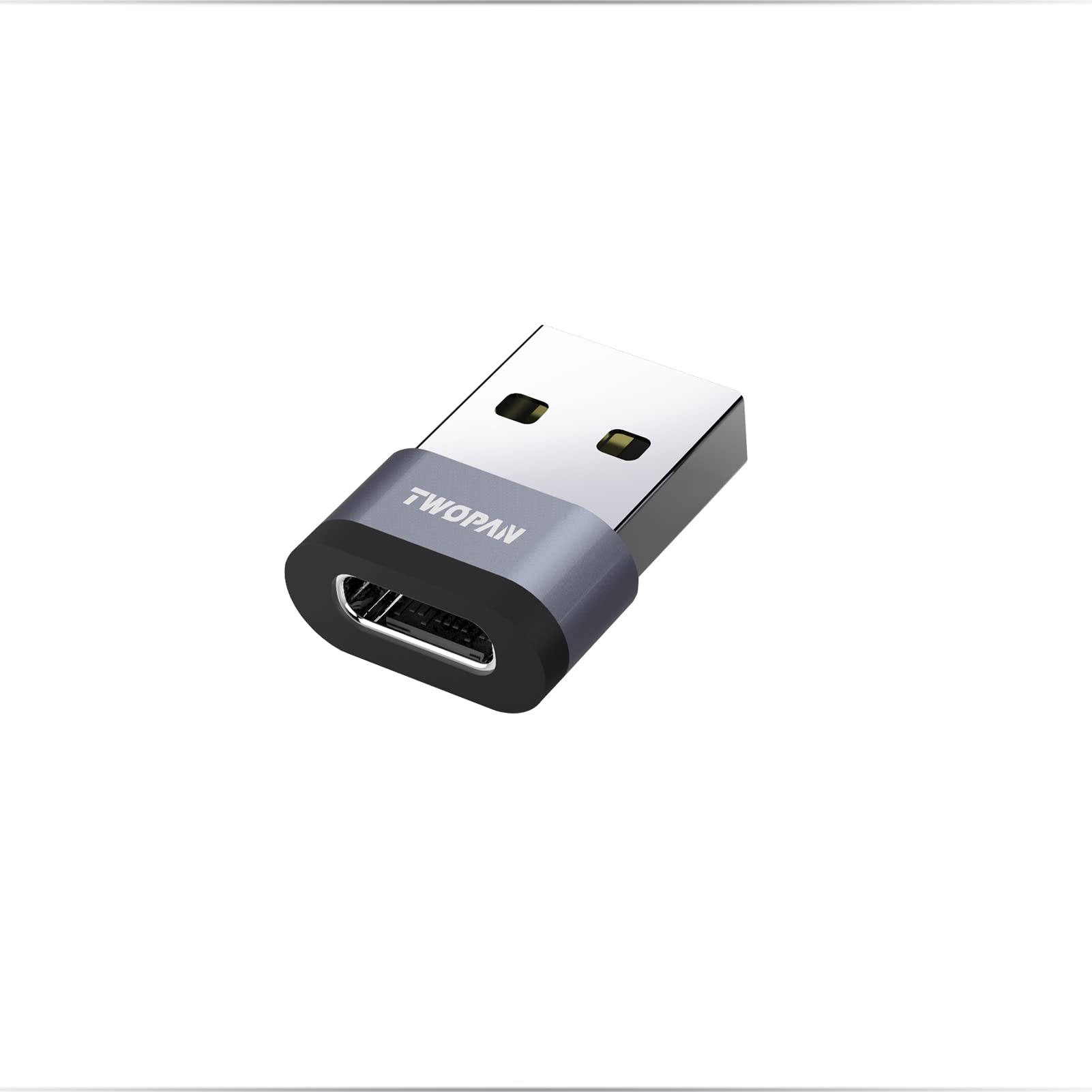 USB C Female to USB A Male OTG Adapter - Type C to USB Converter for Fast Charging & Data Transfer - Compatible with iPhone, iPad, Galaxy, Laptop, PC, Power Bank - Perfect for Travel, Office & Home Use