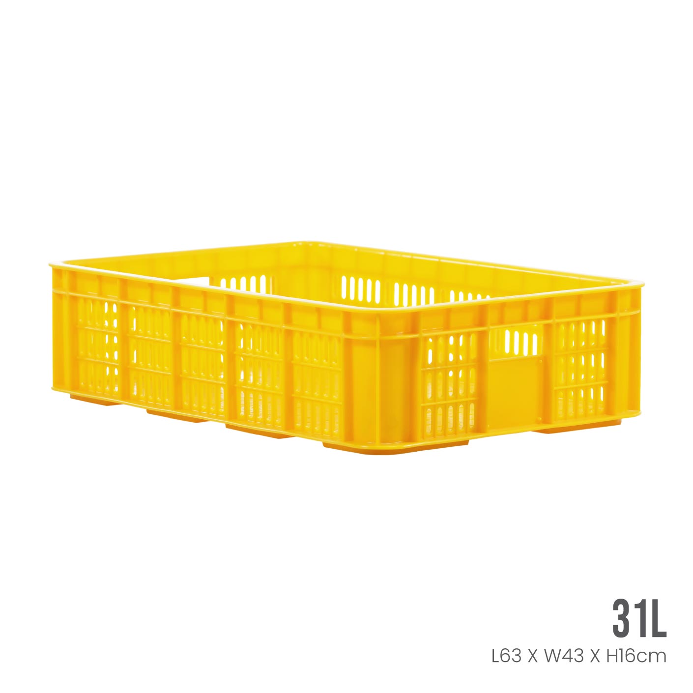 Heavy Duty Industrial Storage Container with Lockable Lid - Durable Plastic Storage Bin for Warehouse, Garage & Workshop Organization (Model ID4715) - Perfect for Tools, Equipment & Bulk Item Storage