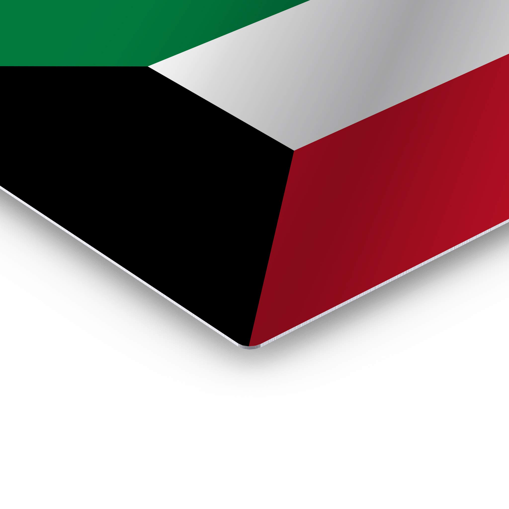 Kuwait Flag Metal Wall Art Print - 30x40 Inches, Made in USA | Modern Home Decor for Office, Living Room, Dorm, Bedroom, Kitchen, Man Cave, Sports Club & Bar | Ready to Hang Country Flags Decor for Patriotic Display & Gift Giving