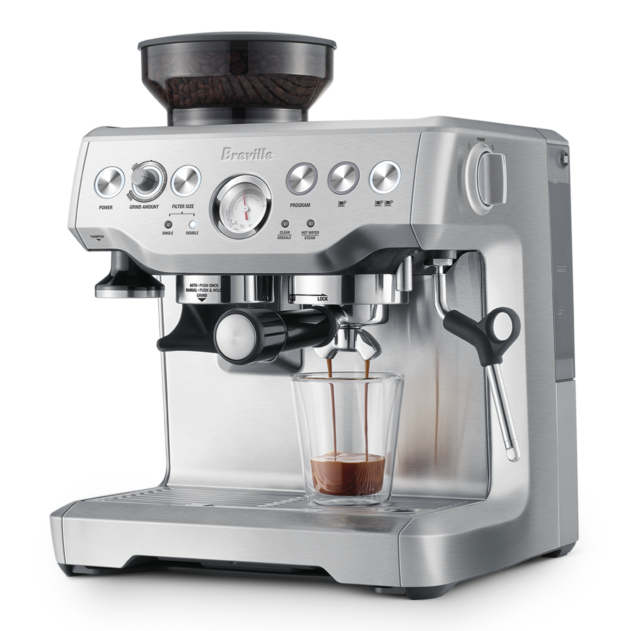 Breville Barista Express BES870XL Espresso Machine with Built-in Grinder - Professional Quality for Home Baristas, Perfect for Coffee Lovers & Entertaining Guests