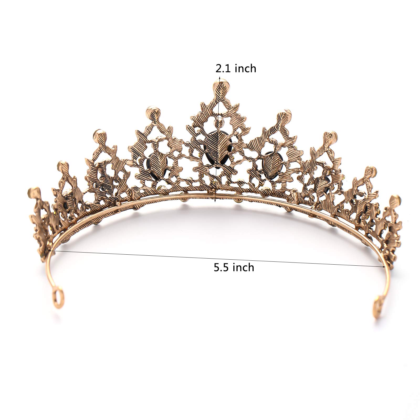 FORSEVEN Rhinestone Headband - Elegant Crystal Tiara for Women, Bridal Wedding Hair Accessories, Birthday Party Headpiece (Perfect for Bridal Showers, Prom, Pageants & Special Occasions)