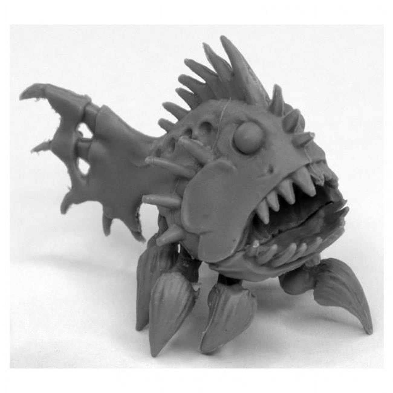 Reaper Miniatures 44027 Terror Fish Bones Black Fantasy Plastic Miniature for Tabletop RPG, D&D, and Wargaming Scenes