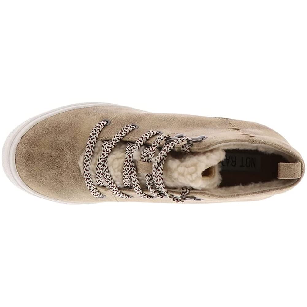 Trendy Women's Faux Suede Lace-Up Wedge Sneaker Boots - Comfortable Chunky Heel Shoes for Casual Outfits & Street Style Fashion
