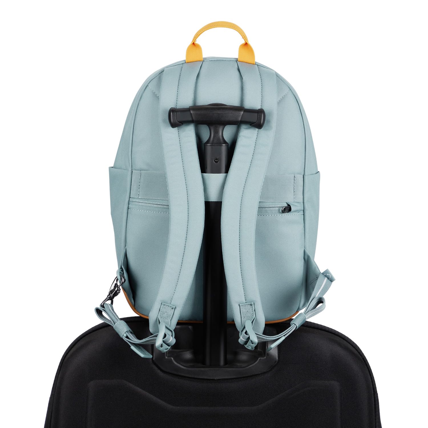 Pacsafe GO 15L Anti-Theft Travel Backpack - Lightweight & Secure Daypack for Commuters, Students & Tourists | RFID Protection & Cut-Resistant Straps | Perfect for Urban Travel, Daily Commute & Campus Use (Fresh Mint)