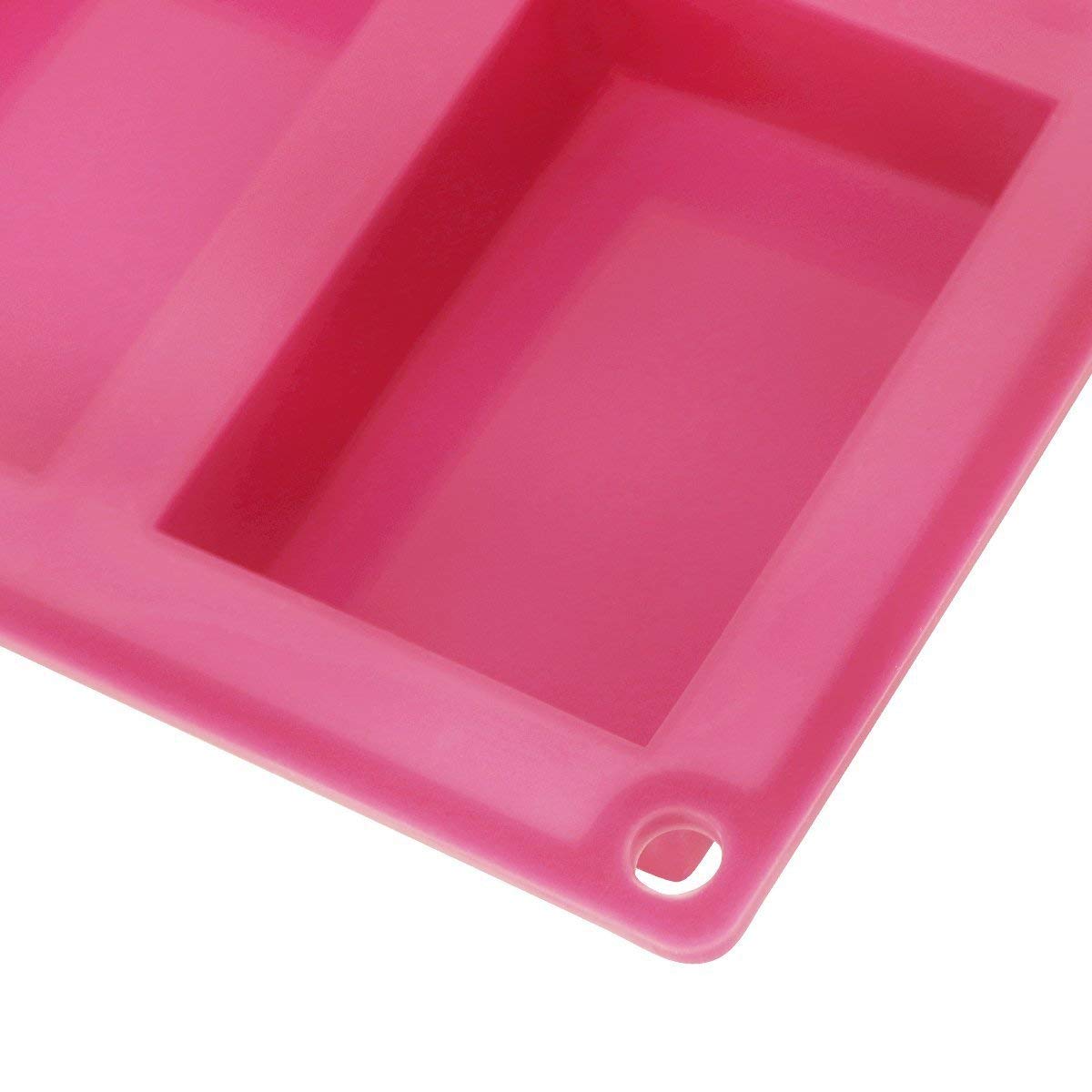 Premium Silicone Soap Molds - 6 Cavity Reusable Baking Mold for Soap Making, Cakes, Muffins, Brownies & Cornbread | Non-Stick & Easy Clean | Perfect for DIY Crafts, Home Baking & Gift Making