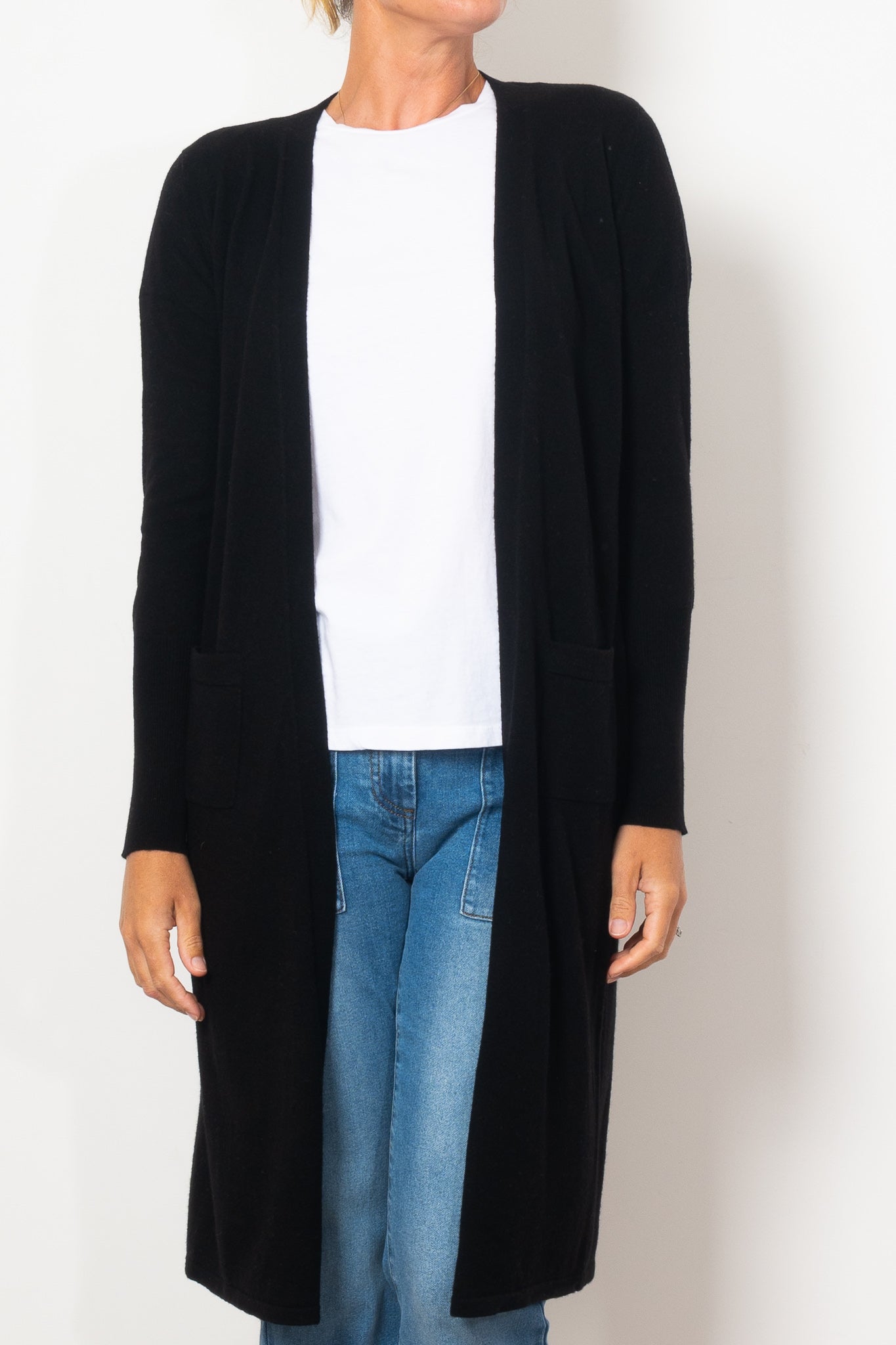 Bridge & Lord Women's Longline Cardigan Sweater - Soft Knit Open Front Wrap for Office, Casual & Layering