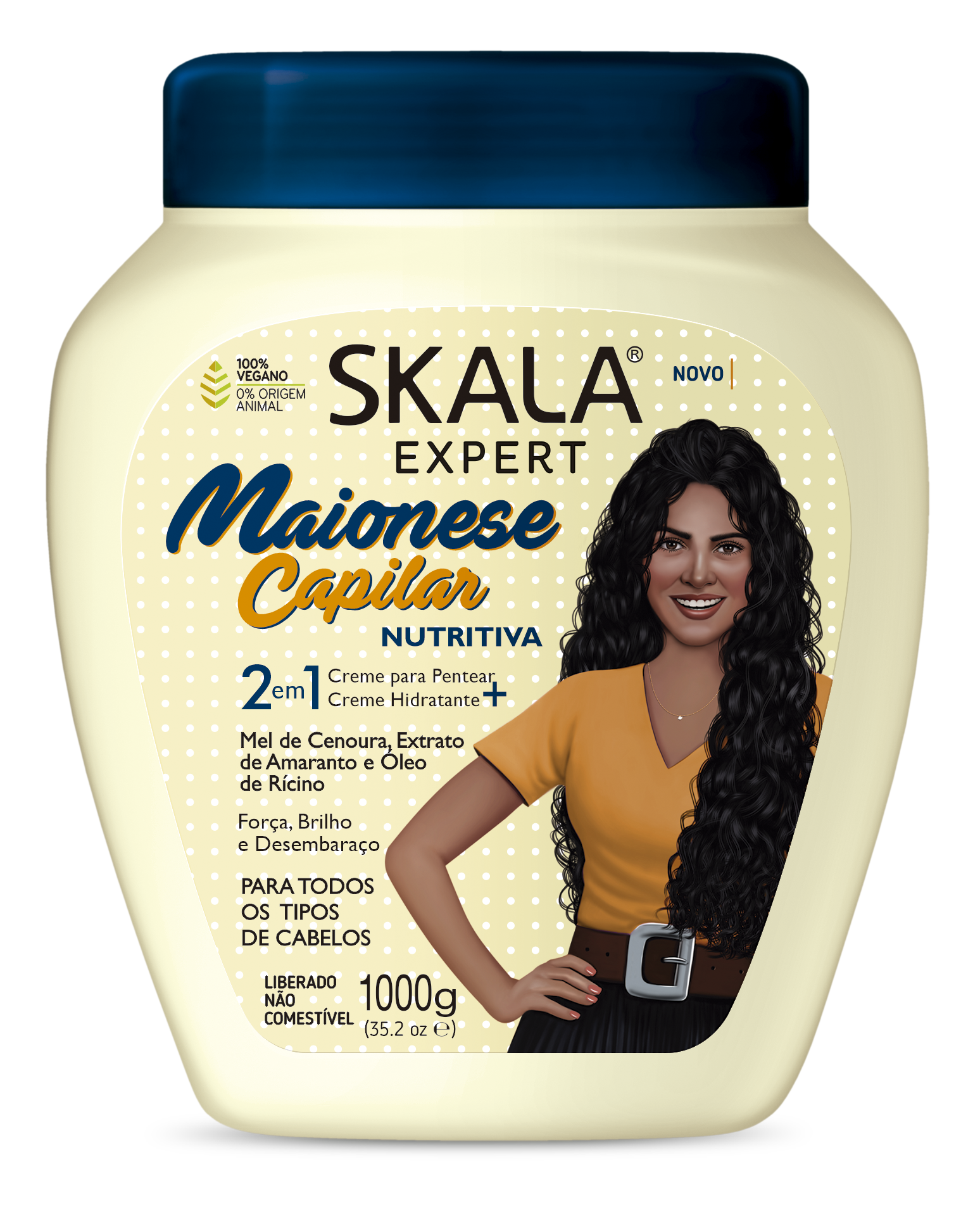 Skala Nutritive Hair Mayonnaise Treatment Cream - Deep Conditioning for Dry, Damaged & Curly Hair - Perfect for Salon & Home Use