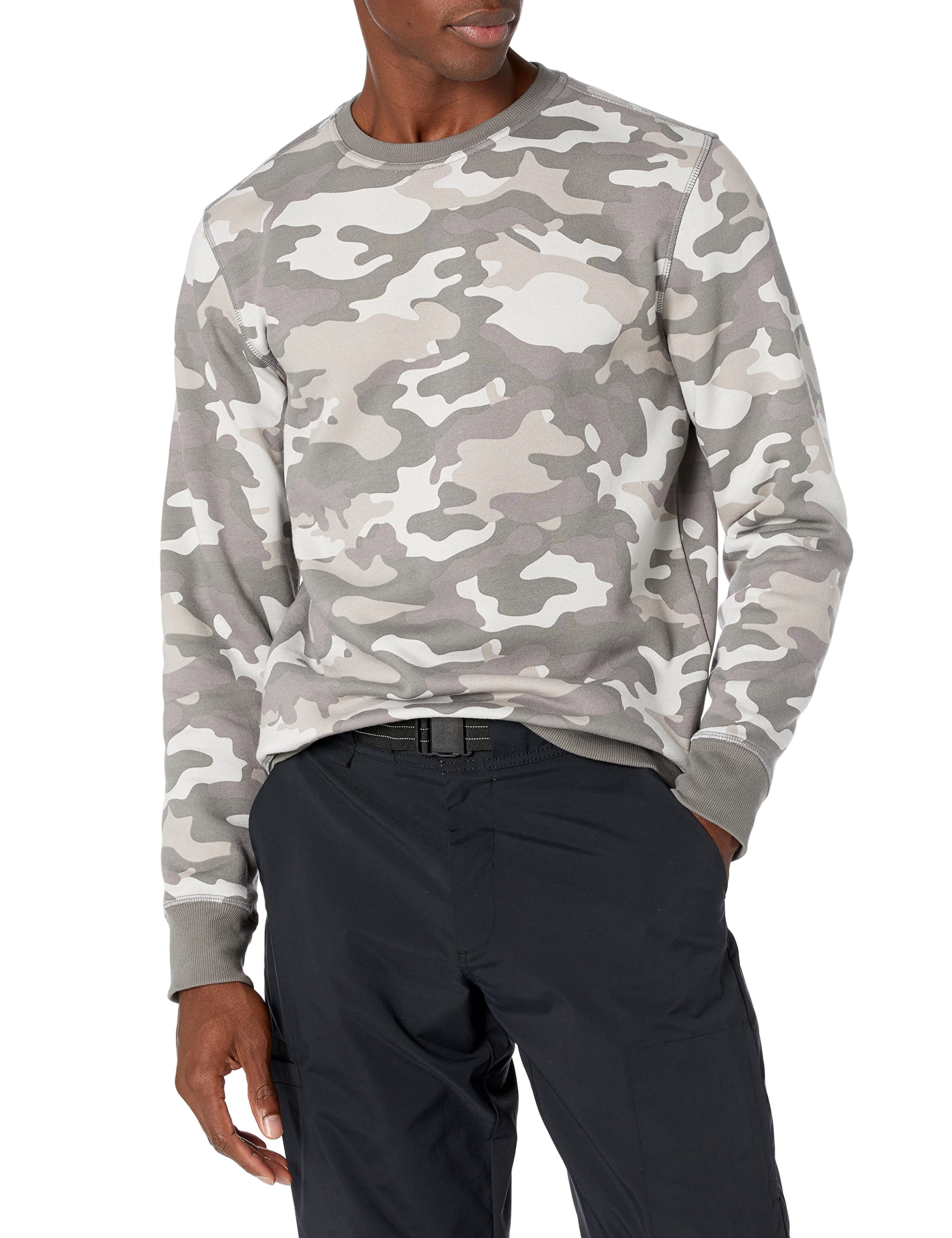 Amazon Essentials Men's Fleece Crewneck Sweatshirt - Soft Casual Pullover for Everyday Wear | Perfect for Work, Gym & Outdoor Activities