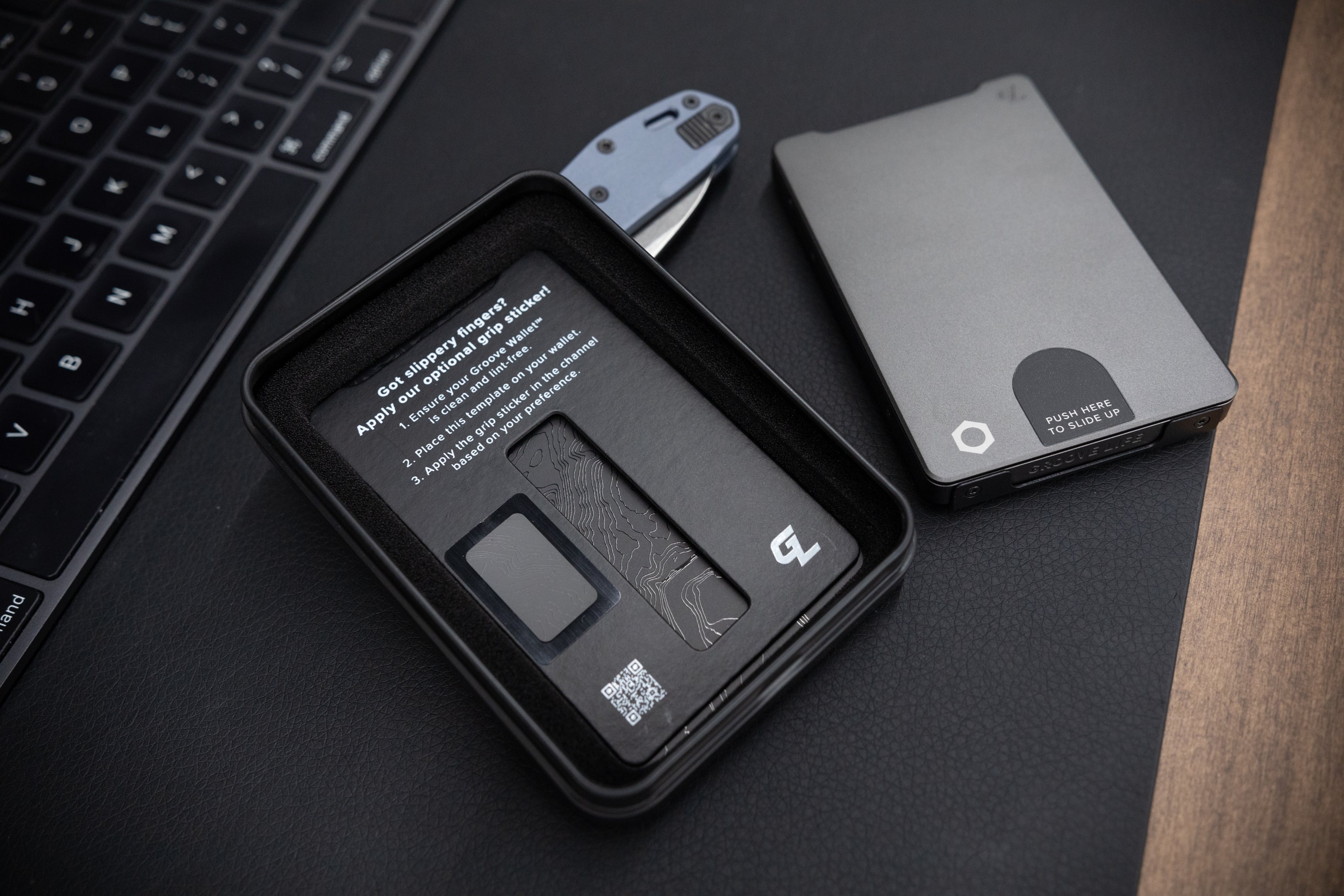 Obsessed Garage Groove Wallet - Slim RFID Blocking Minimalist Wallet for Men - Perfect for Travel, Everyday Carry & Secure Card Storage