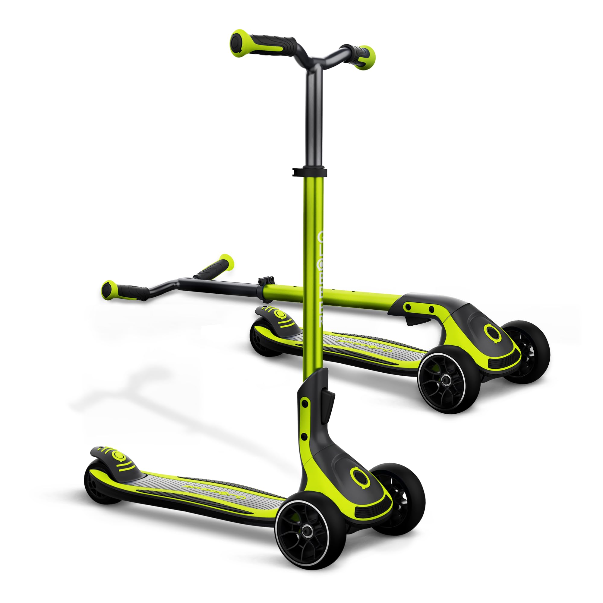 Globber Ultimum 3-Wheel Foldable Kick Scooter for Adults & Kids 5+ | Safe Non-Slip Deck & Premium Brakes | Perfect for Commuting, School & Outdoor Fun