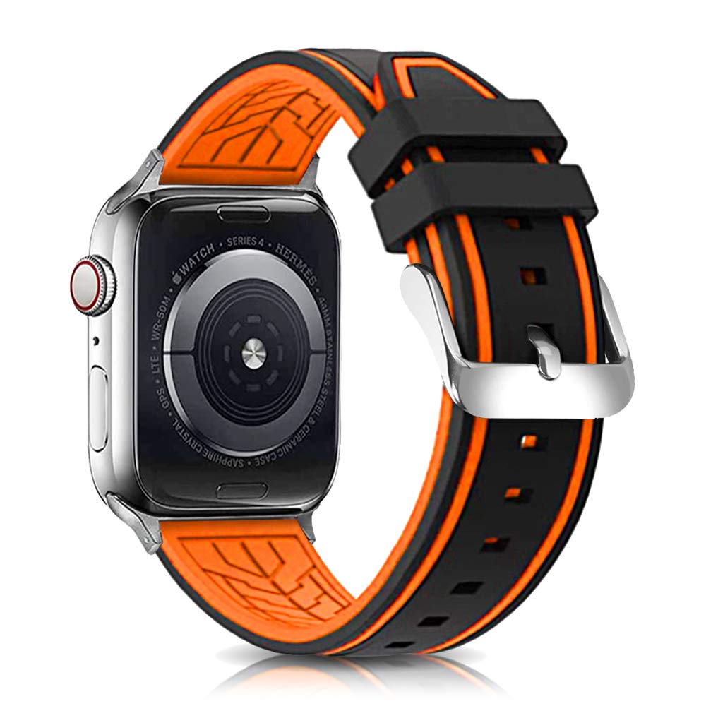 Compatible with Apple Watch Bands 49mm 45mm 44mm 42mm 41mm 40mm 38mm - Soft Silicone Sport Strap for Apple Watch Series 10/9/8/7/6/5/4/3/SE/Ultra 2 - Durable Sweatproof Replacement Band for Men & Women - Perfect for Running, Swimming & Everyday Wear