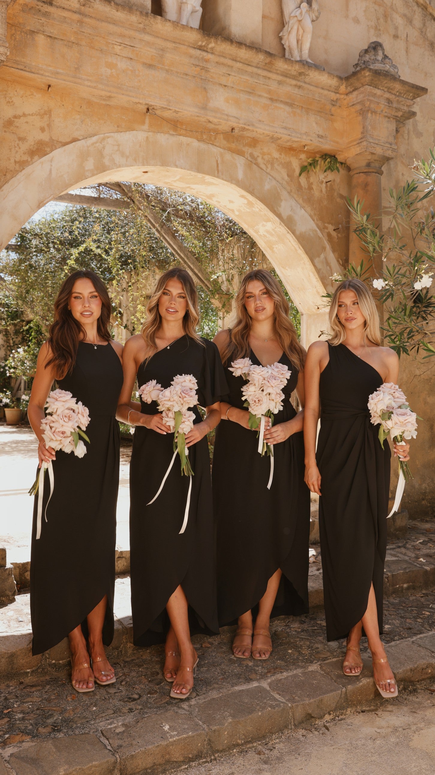 Genevieve Boat Neck Maxi Dress for Women - Elegant Black Long Flowy Dress for Summer, Beach, Party & Evening Wear