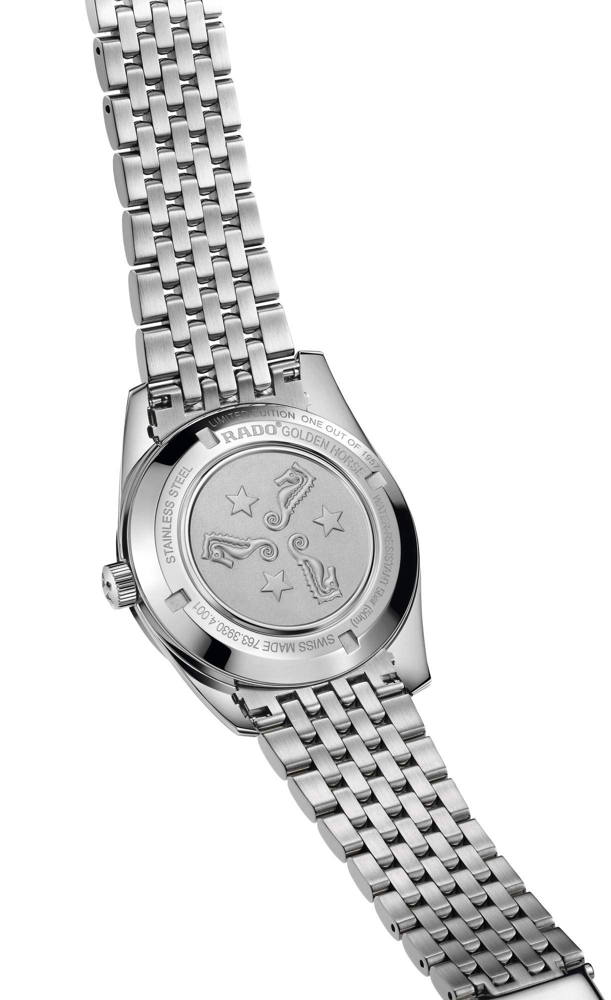 Rado Golden Horse Swiss Automatic Watch for Men - Stainless Steel Strap, Silver Dial, 21 Jewels (Model R33930313) | Luxury Dress Watch for Business, Formal Events & Special Occasions