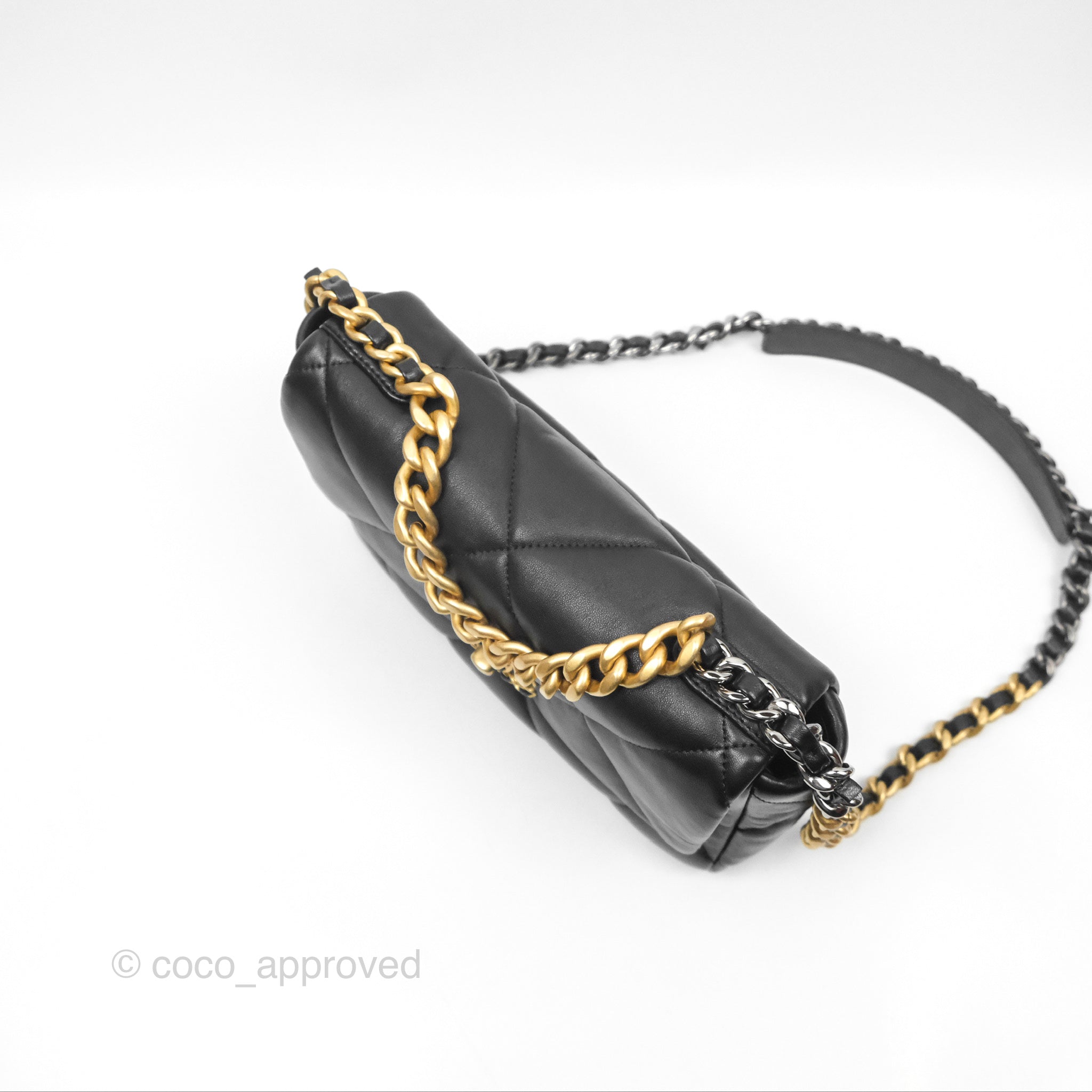 Chanel 19 Small Black Mixed Hardware Flap Bag - Luxury Designer Handbag for Women | Perfect for Everyday Use, Work & Special Occasions