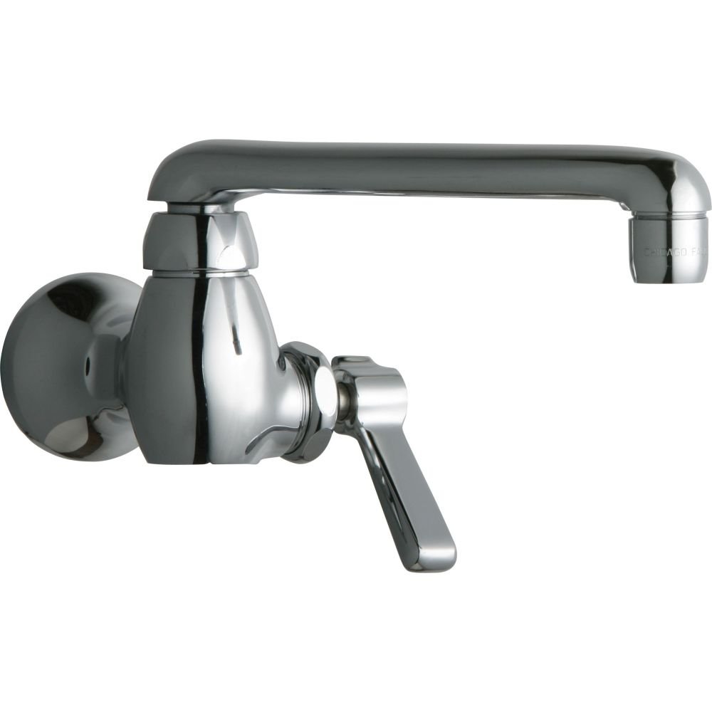 Single Hole Mount Faucet - 1 Hole Single Sink Faucet with Chrome Plating for Kitchen & Bathroom Sink Installation