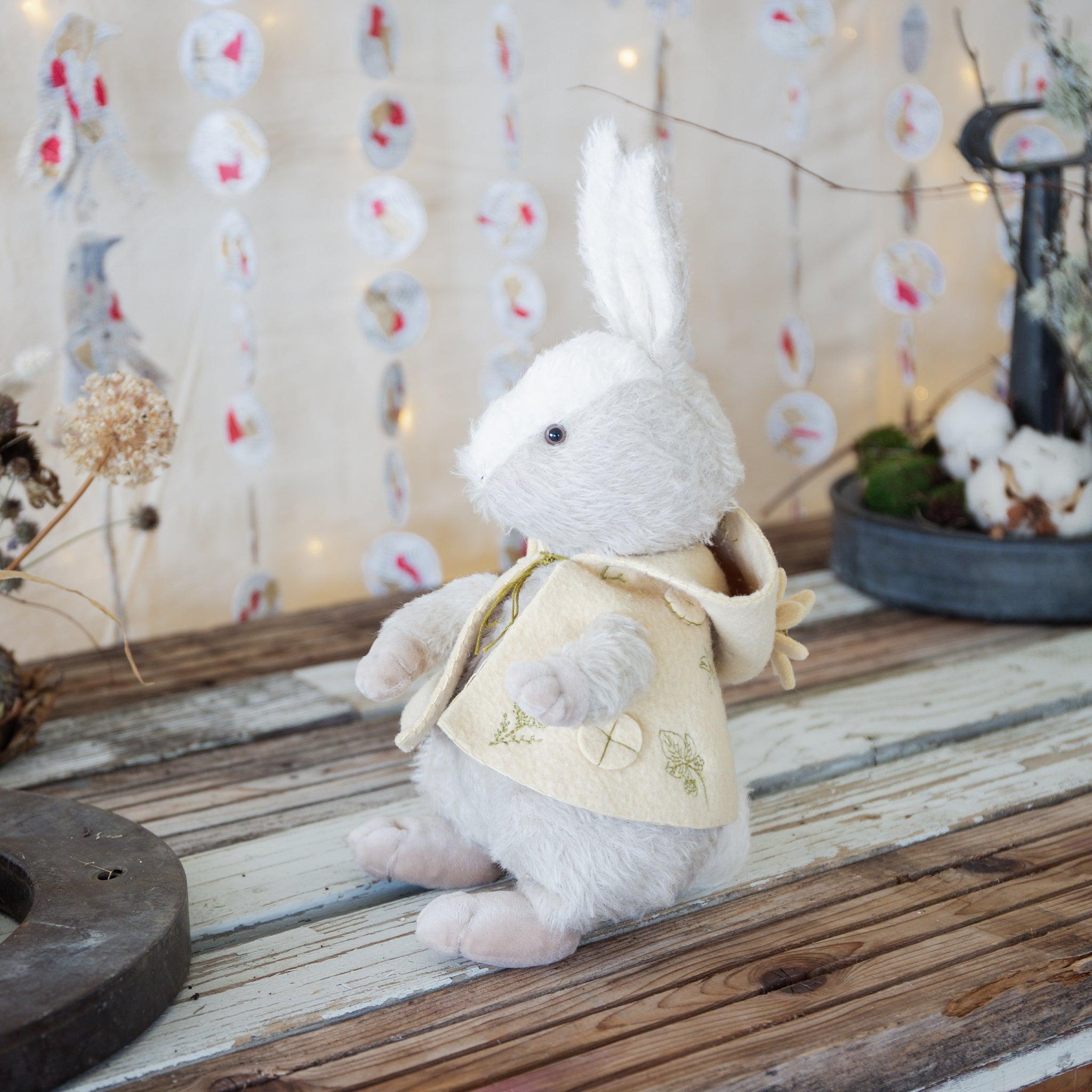 Handcrafted Hopsley Hare Figurine - Unique Ceramic Home Decor for Living Room, Shelf & Office Display - Perfect Gift for Collectors & Animal Lovers