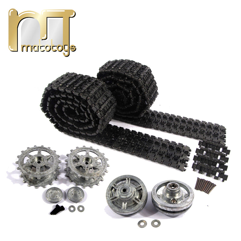 Metal Spare Parts for HengLong 1/16 RC Tanks - Tracks, Sprockets, Idlers & Wheels | Compatible with Jagdpanther Panther G RTR Model | Perfect for RC Tank Repair, Upgrades & Battle Scenes