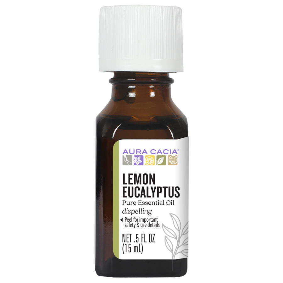 Lemon Eucalyptus Essential Oil .5 fl oz (15ml) - 100% Pure Natural Aromatherapy Oil for Diffuser, Massage & Stress Relief