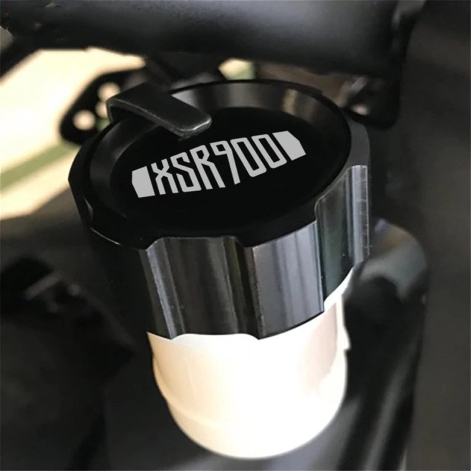 CNC Brake Fluid Reservoir Cover Cap for Yamaha XSR900 (2016-2021) - Front & Rear Master Cylinder Protection - Motorcycle Accessories for Street Riding and Custom Builds