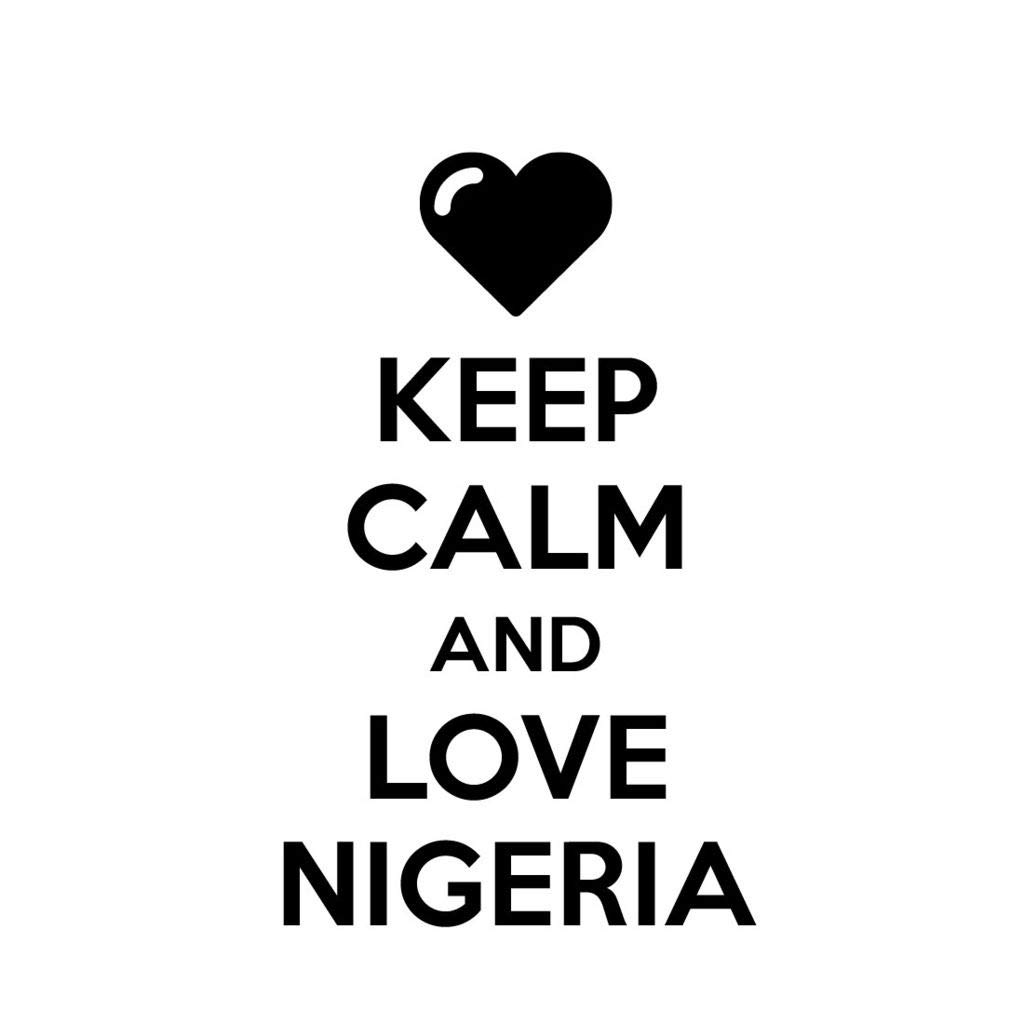 Keep Calm and Love Nigeria Car Laptop Wall Sticker - Vinyl Decal for Cars, Laptops, Walls - Perfect for Home, Office, Dorm Decor & Nigerian Pride Gifts