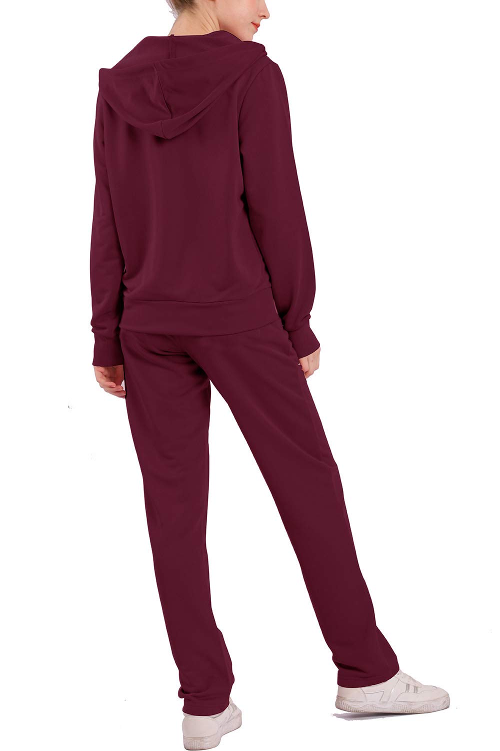 Facitisu Women's 2-Piece Tracksuit Set - Soft Terry Jogging Outfit with Hoodie & Sweatpants | Gym, Running, Yoga & Lounge Wear