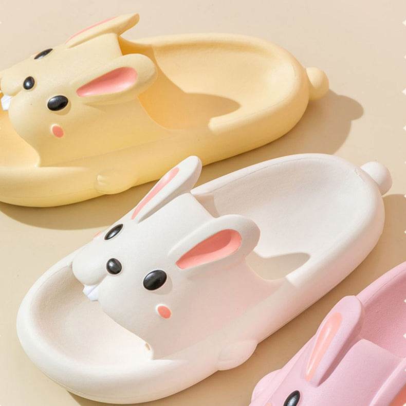 Cute Kawaii Bunny Slippers for Women - Soft Plush House Shoes with Non-Slip Sole - Perfect for Indoor Comfort, Lounge Wear & Gift Giving