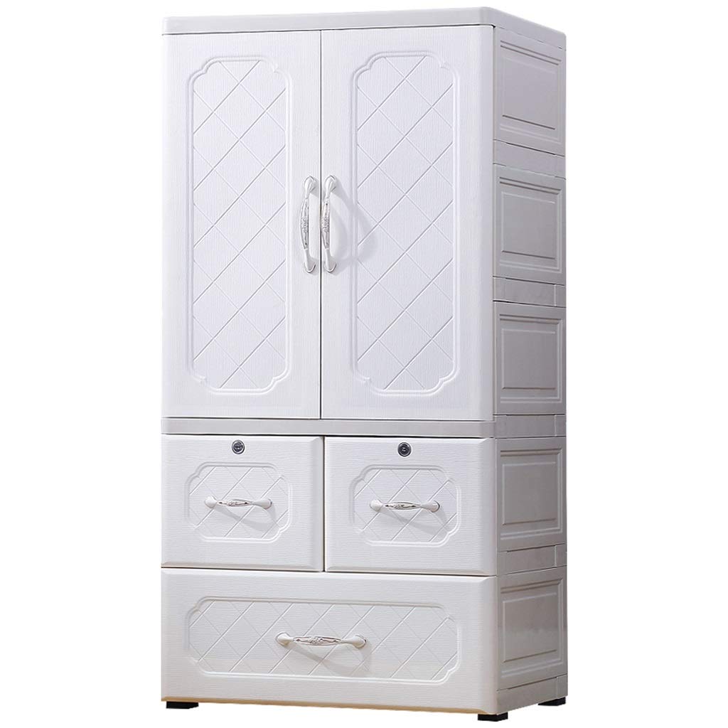 ZHAOSHUNLI 58x40x114cm Kids Storage Cabinet - Plastic Wardrobe Drawers for Baby Clothes & Toys | Hanging Style Nursery Organizer for Bedroom & Playroom