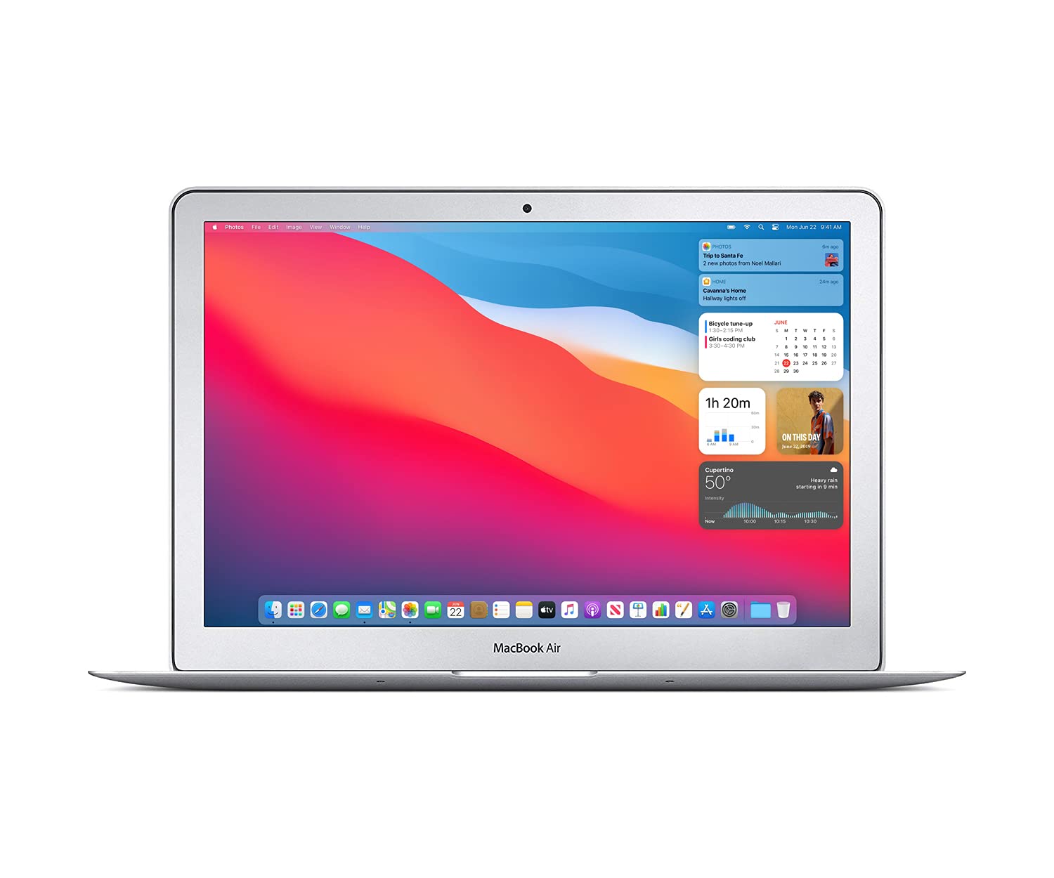 Refurbished Mid 2017 Apple MacBook Air 13-inch Laptop - 1.8GHz Intel Core i5, 8GB RAM, 256GB SSD, Silver (QWERTY UK Keyboard) | Perfect for Students, Professionals & Home Office Use
