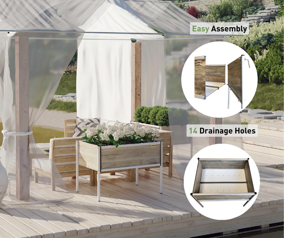 Foreman Raised Garden Bed on Wheels - 36