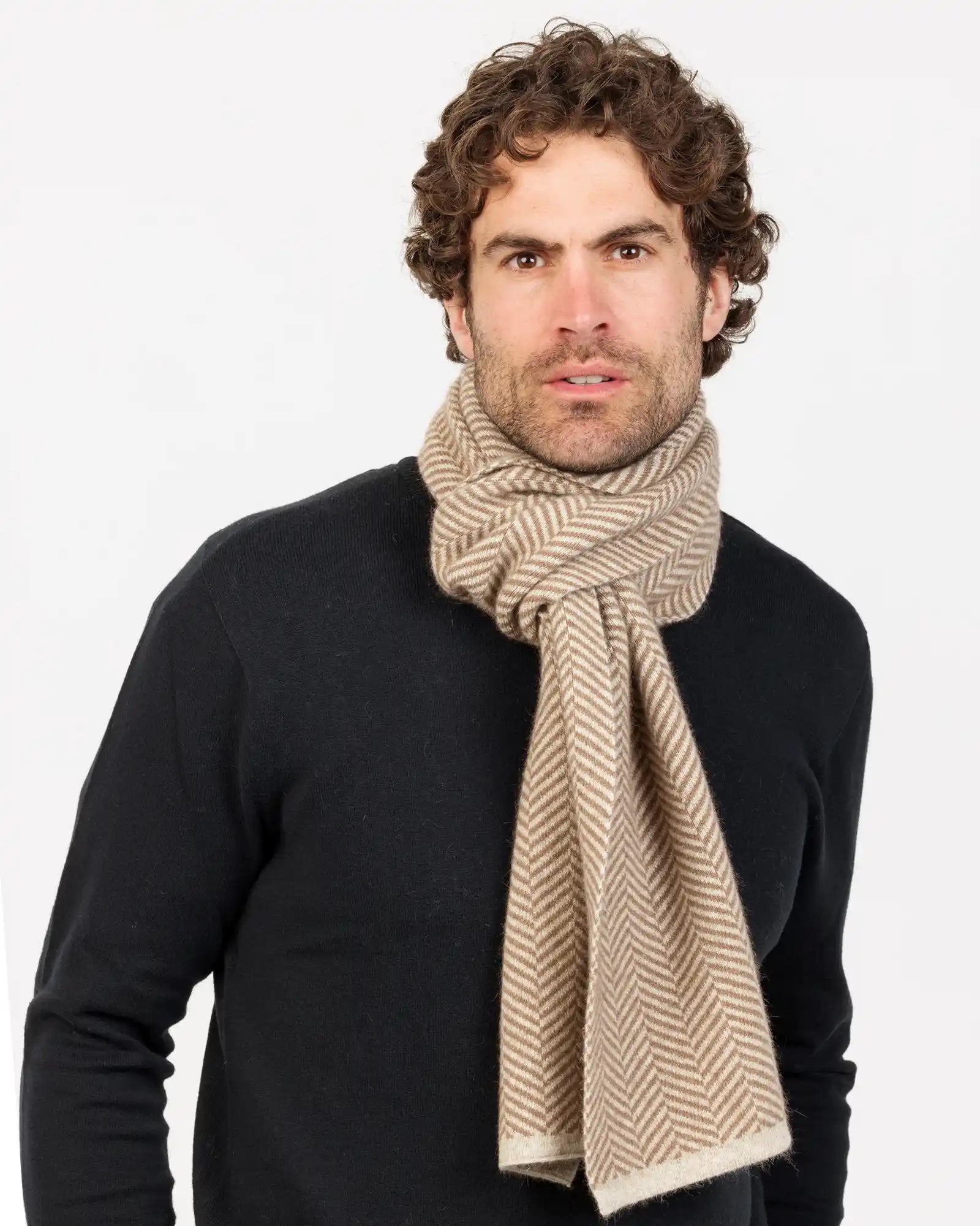 Natural Parquet Scarf NX893 - Soft & Stylish Wool Wrap for Women - Perfect for Fall & Winter Fashion, Office Wear & Outdoor Activities