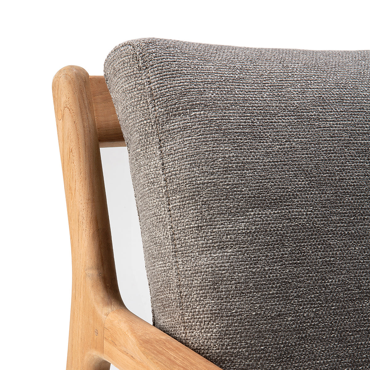 Outdoor 4-Seater Sofa with Jack Fabric - Teak & Mocha Color - Perfect for Patio, Garden, and Poolside Relaxation