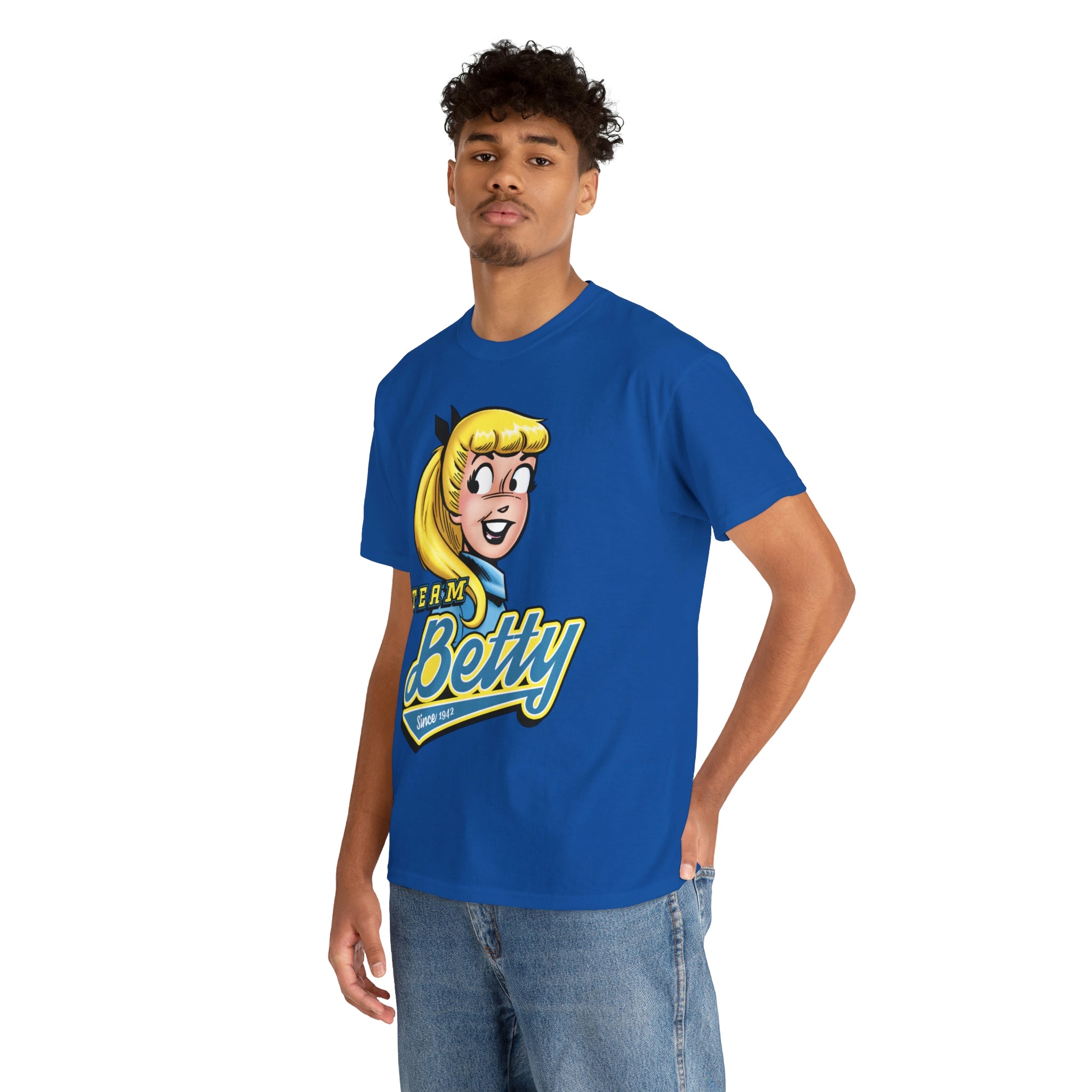 Team Betty Graphic Tee - Unisex Heavy Cotton T-Shirt with Betty Cooper Design | Casual Wear for Men & Women | Perfect for Comic Con, Cosplay & Pop Culture Events