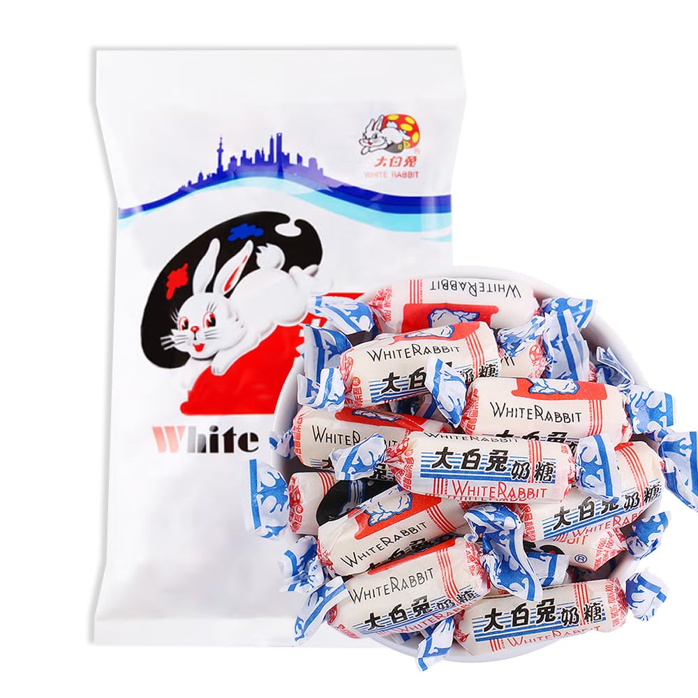 SIJIYUNLI White Rabbit Creamy Candy 8oz (227g) - Classic Milk Flavored Hard Toffee for Holidays, Gifts & Snacking