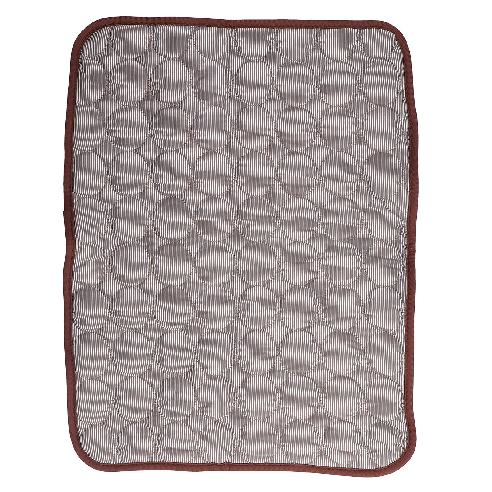 TeamSky Self-Cooling Pet Mat for Dogs & Cats - Breathable, Foldable Cooling Pad for Small, Medium, Large Pets (60x50cm, Brown) - Perfect for Hot Weather, Indoor/Outdoor Use, Travel & Car Rides