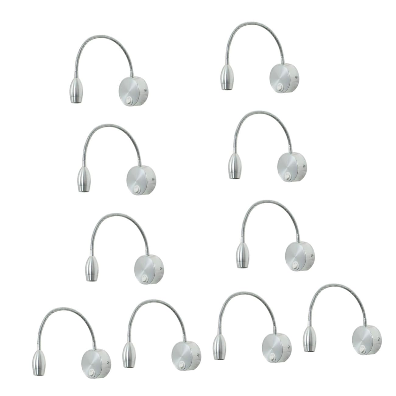 Artibetter 10-Pack LED Wall Lights - Dimmable Indoor Night Lights for Bedroom, Hallway, Stairs | Modern Wall Sconce Lighting for Reading, Cupboard, Desk & Home Decor (Warm White)