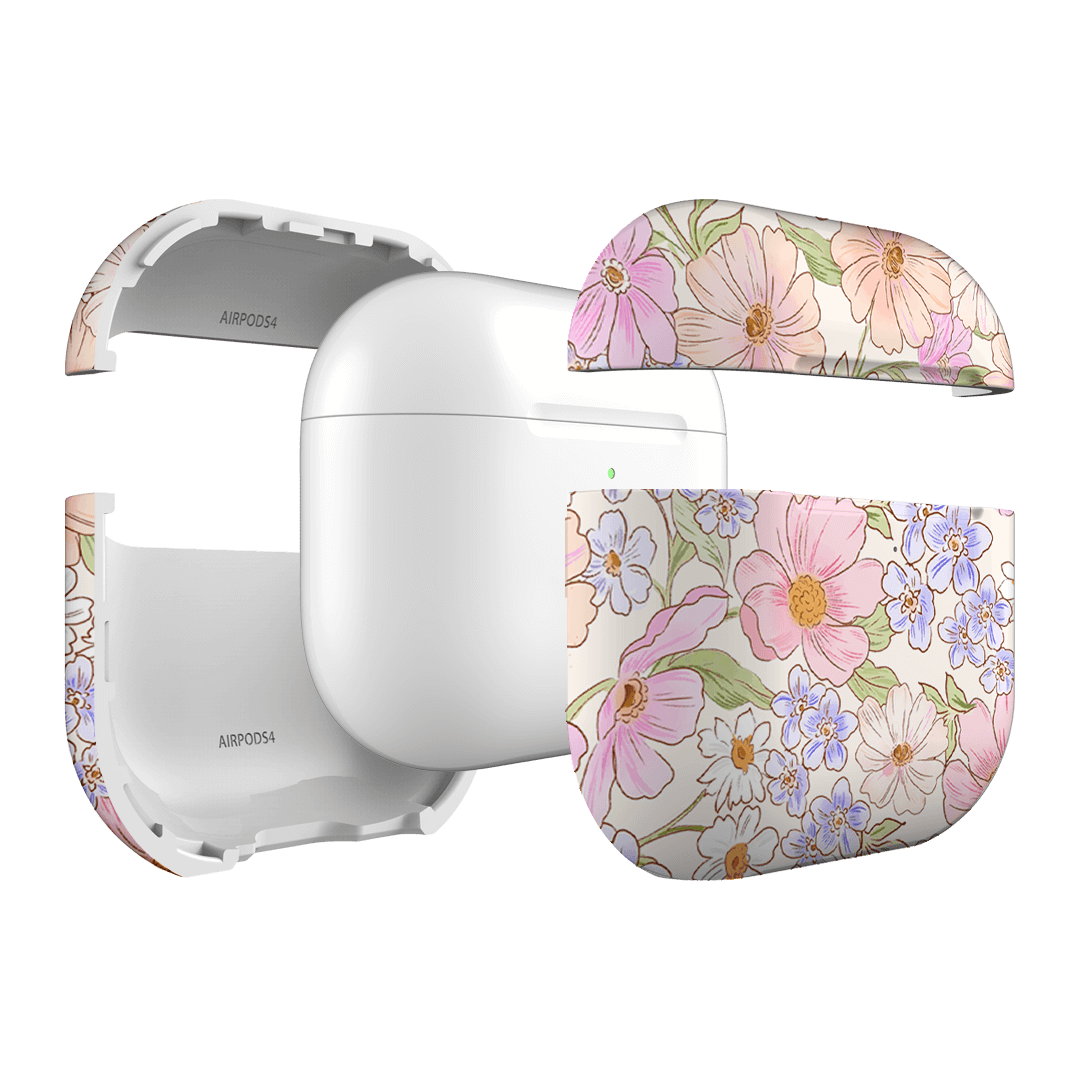 Lillia Flower AirPods Case Cover - Cute Floral Design Protective Case for Apple AirPods 1/2/3 Pro - Perfect Gift for Women Girls, Ideal for Daily Use, Travel & Work Accessories