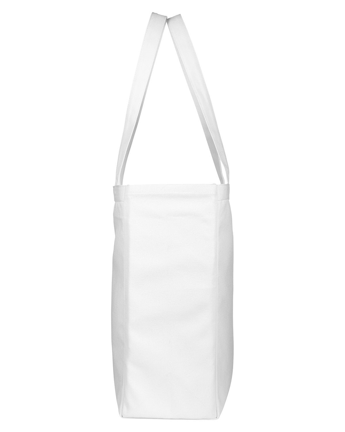 BAGedge BE008 Canvas Book Tote Bag - Large Durable Cotton Tote for Women, Work, School, Shopping & Beach (Stylish Carryall with Pockets)