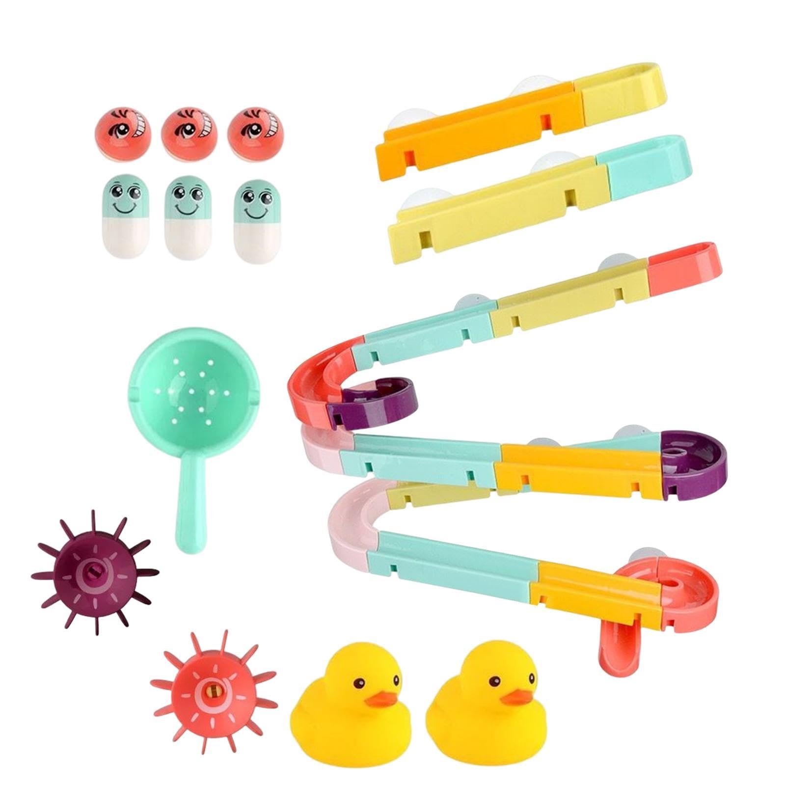 Best Bath Toys for Toddlers - Interactive Duck Water Track Shower Game | Educational Bathtub Toys for Kids | Fun Learning & Sensory Play During Bath Time