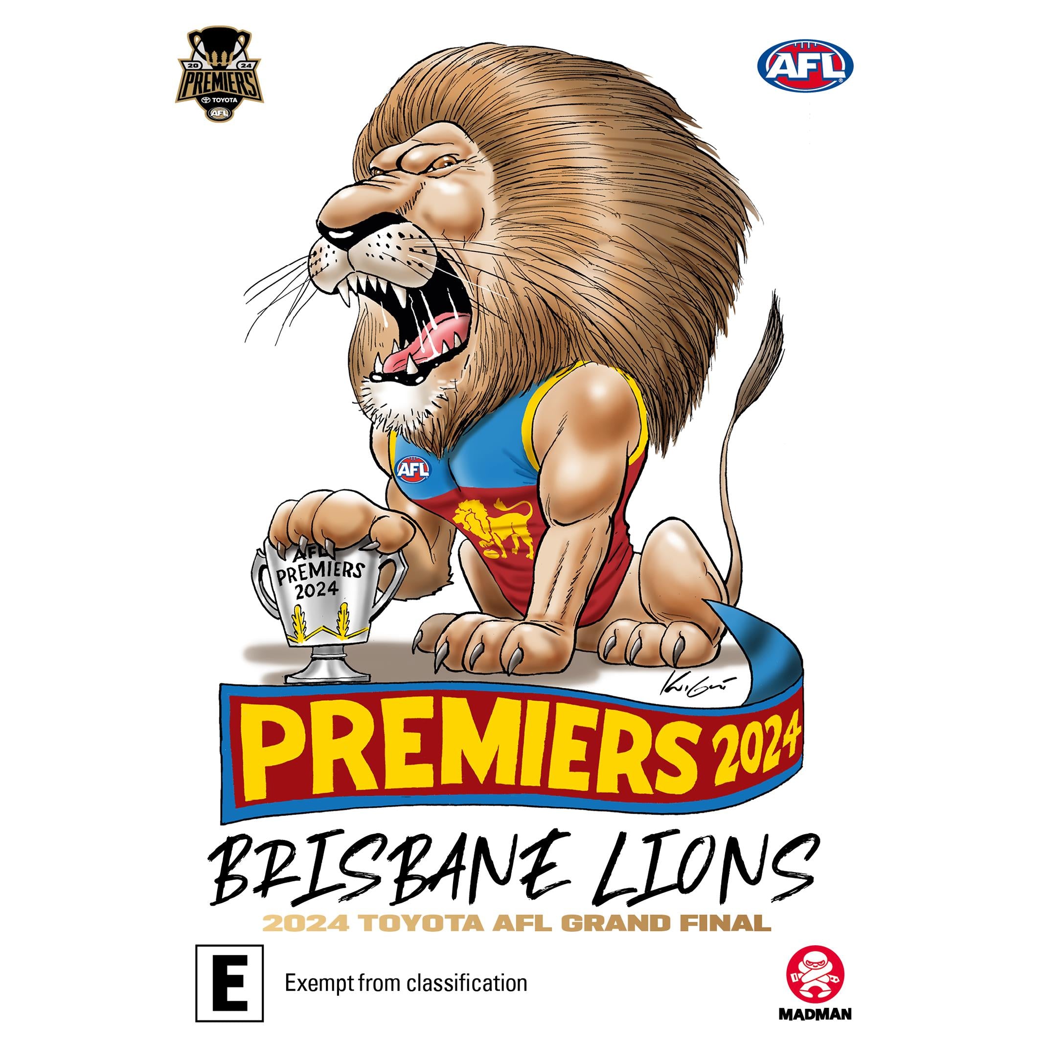 2024 AFL Premiers Brisbane Lions Championship Merchandise - Official Gear for Fans & Collectors | Perfect for Game Day, Gifts & Memorabilia