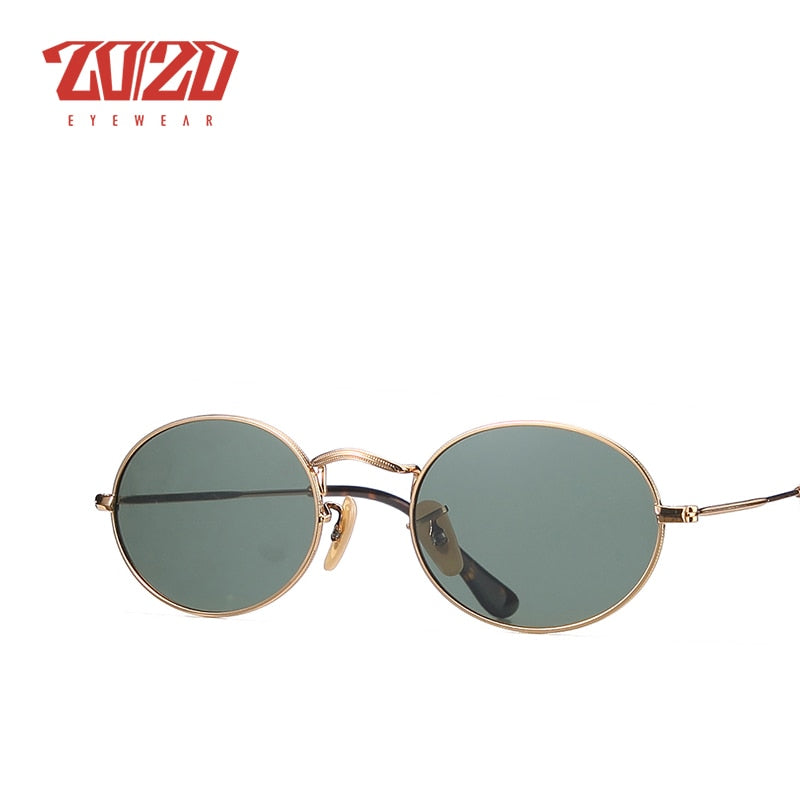 20/20 Polarized Oval Driving Sunglasses for Men & Women - UV Protection, Anti-Glare, Lightweight Comfort - Perfect for Road Trips, Commuting & Outdoor Activities (Model C030)