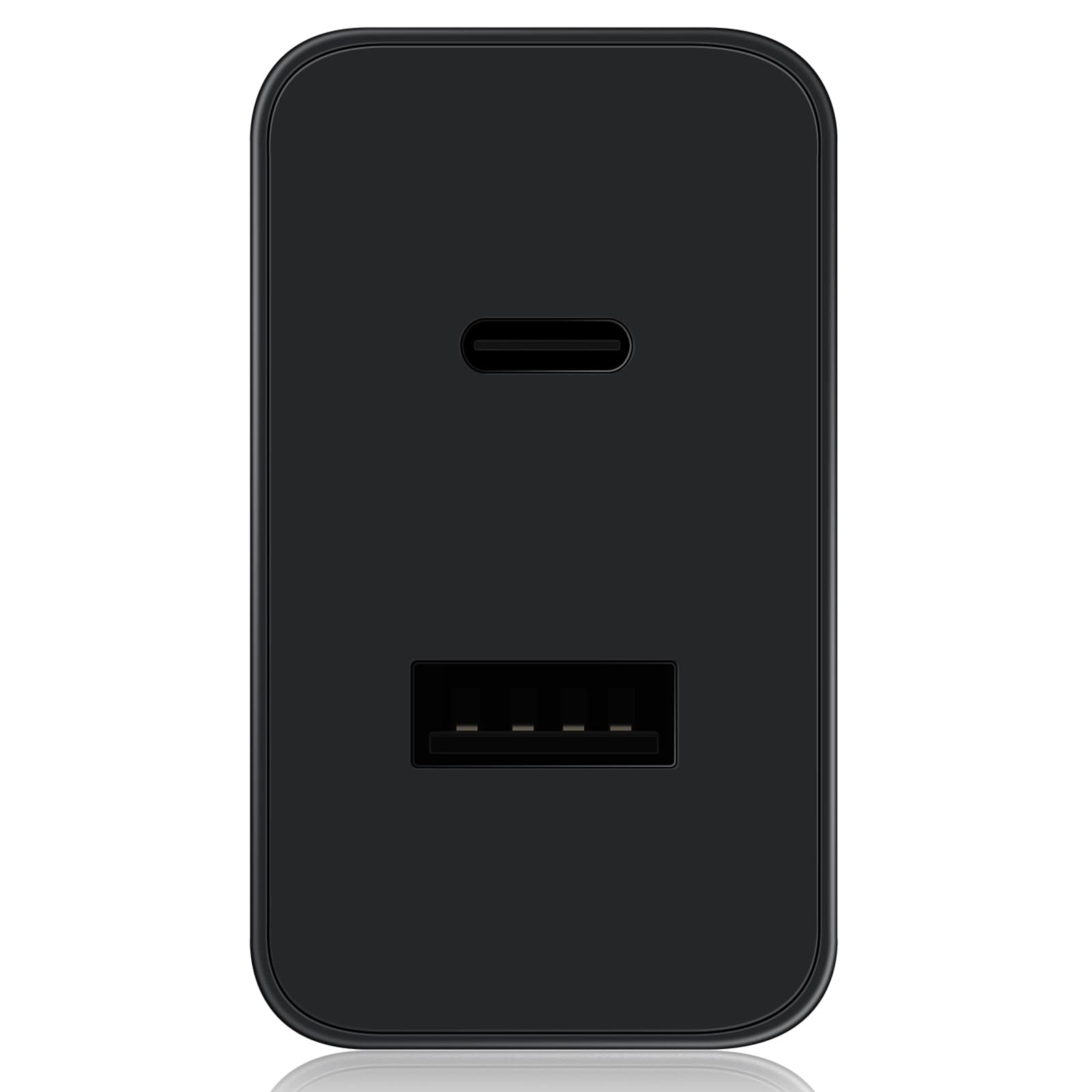 35W Dual Port USB C Wall Charger Block 2 Pack - Fast QC PD3.0 Charging for iPhone 15/14/13/12/11, Galaxy S23/S22/S21 Ultra - Compatible with USB C & USB A Devices (Black) | Perfect for Home, Office & Travel Charging