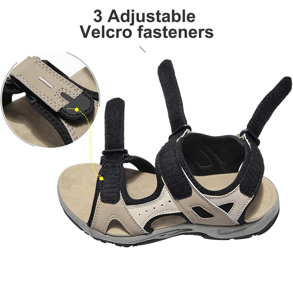 Best Women's Hiking Sandals - Waterproof Sports Sandals with Arch Support for Beach, Water Walks & Outdoor Adventures