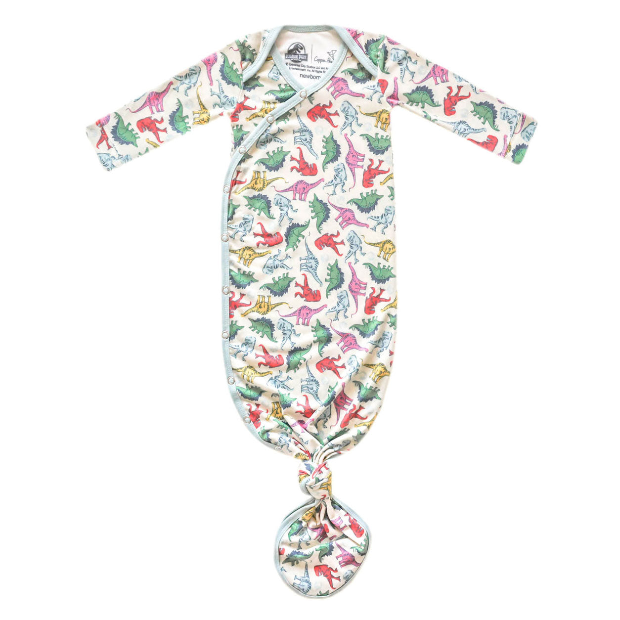 Soft Newborn Knotted Gown - Organic Cotton Baby Sleepwear for Boys & Girls - Perfect for Hospital, Photo Shoots & First Outfits