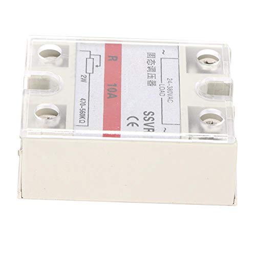 Solid State Relay Voltage Regulator Module - 40A SSR Flame Retardant for Industrial & Electronic Projects - Perfect for HVAC, Motor Control & Power Supply Regulation