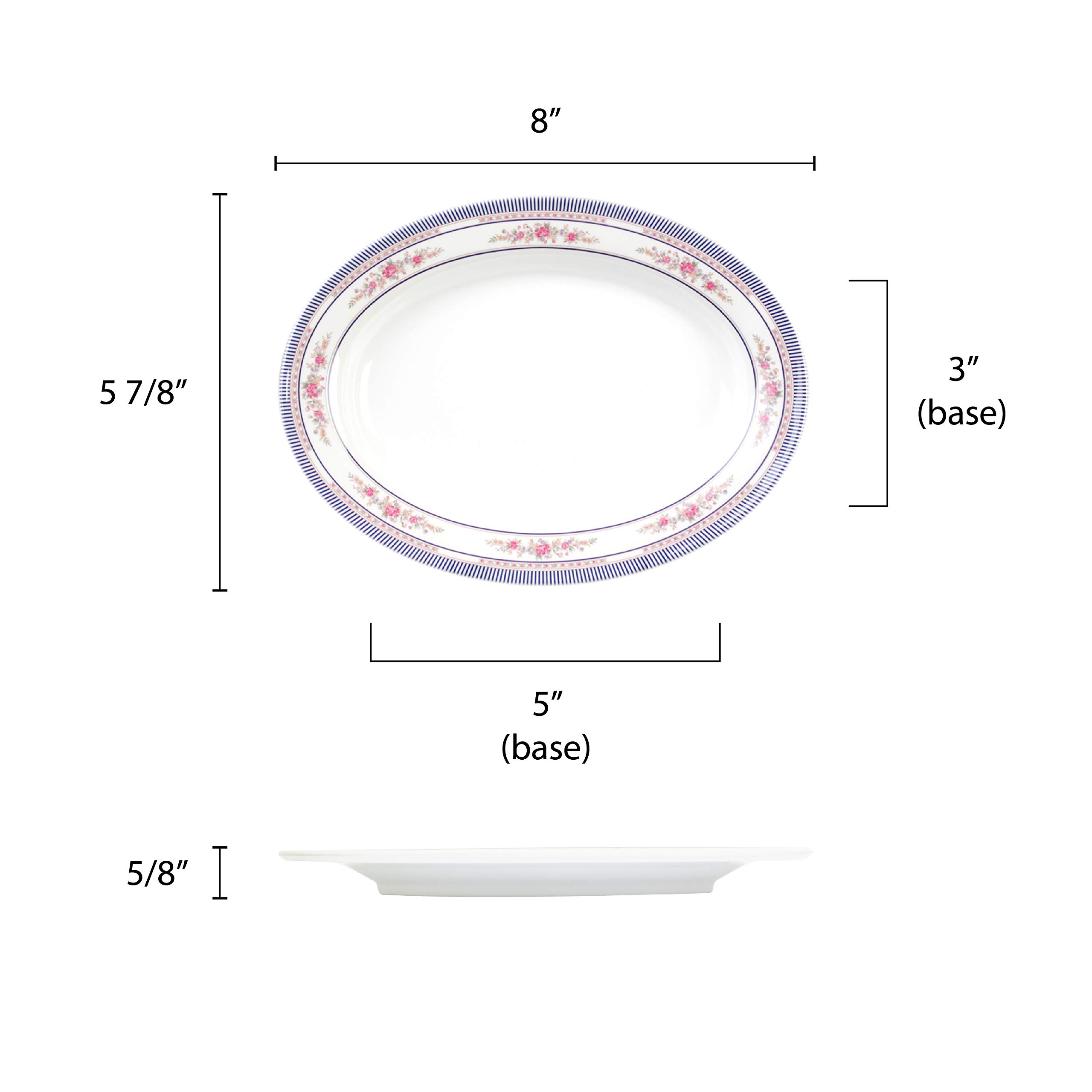 Thunder Group Rose Melamine Dinnerware Set - 8