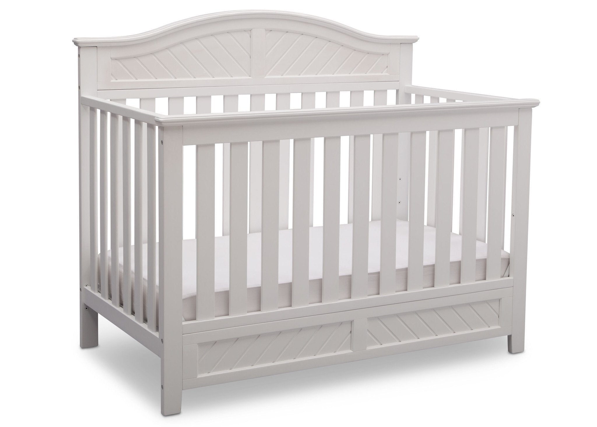 Bennington Elite Curved 4-in-1 Convertible Crib - Modern Nursery Furniture for Baby to Toddler Bed Transition | Perfect for Small Spaces & Stylish Nurseries