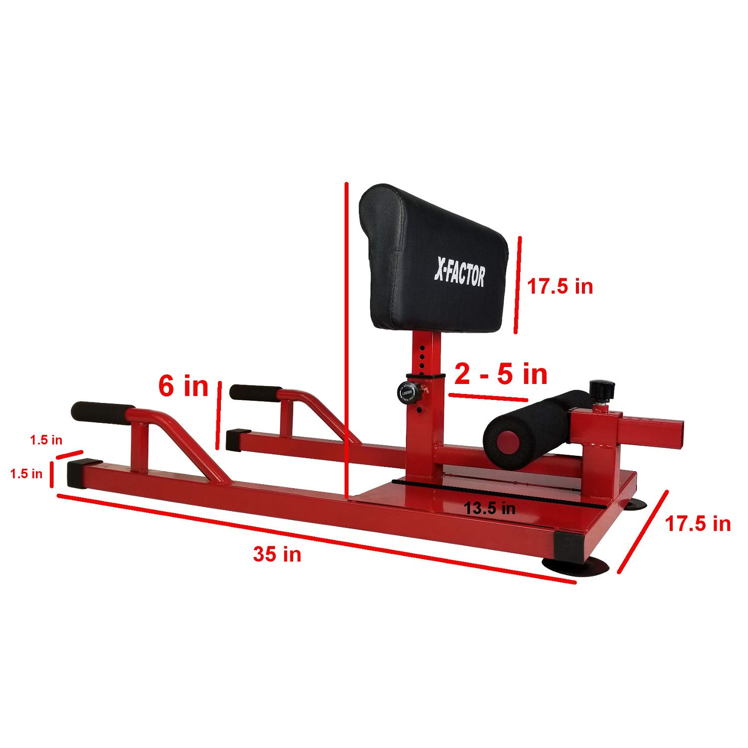 X-Factor 3-in-1 Heavy Duty Home Gym Machine for Sissy Squat, Sit Up & Push Up - Perfect for Full Body Workout at Home or Small Spaces