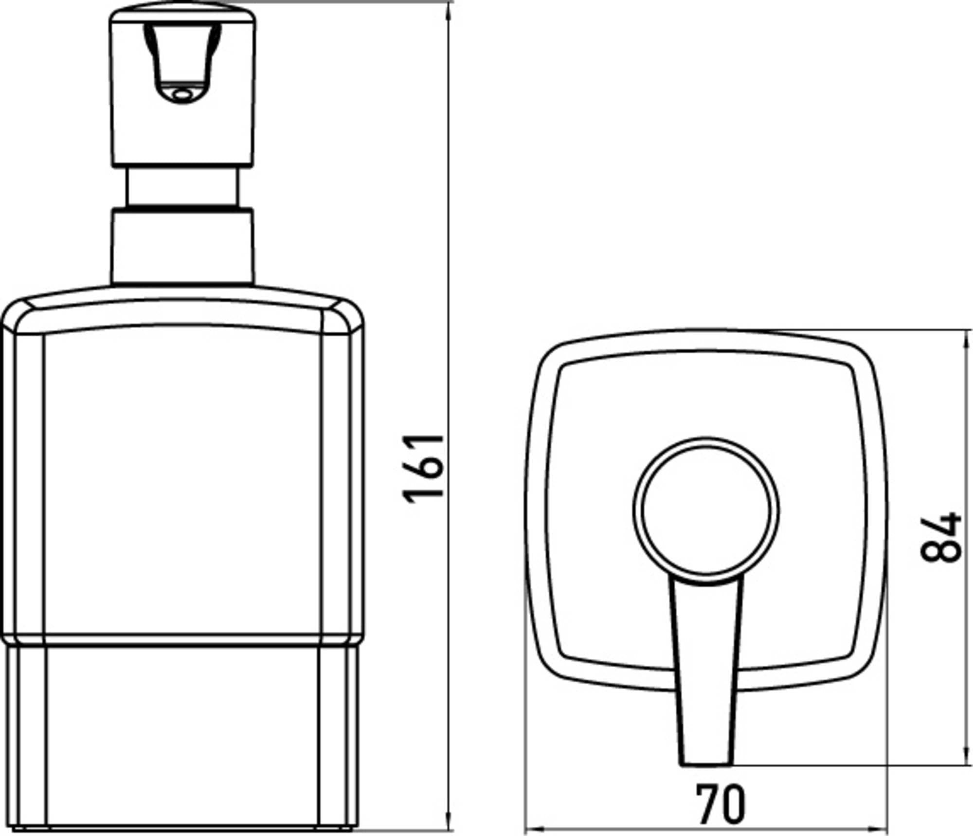 Premium Chrome & Frosted Crystal Standing Liquid Soap Dispenser - Elegant Bathroom & Kitchen Countertop Soap Pump for Modern Home Decor