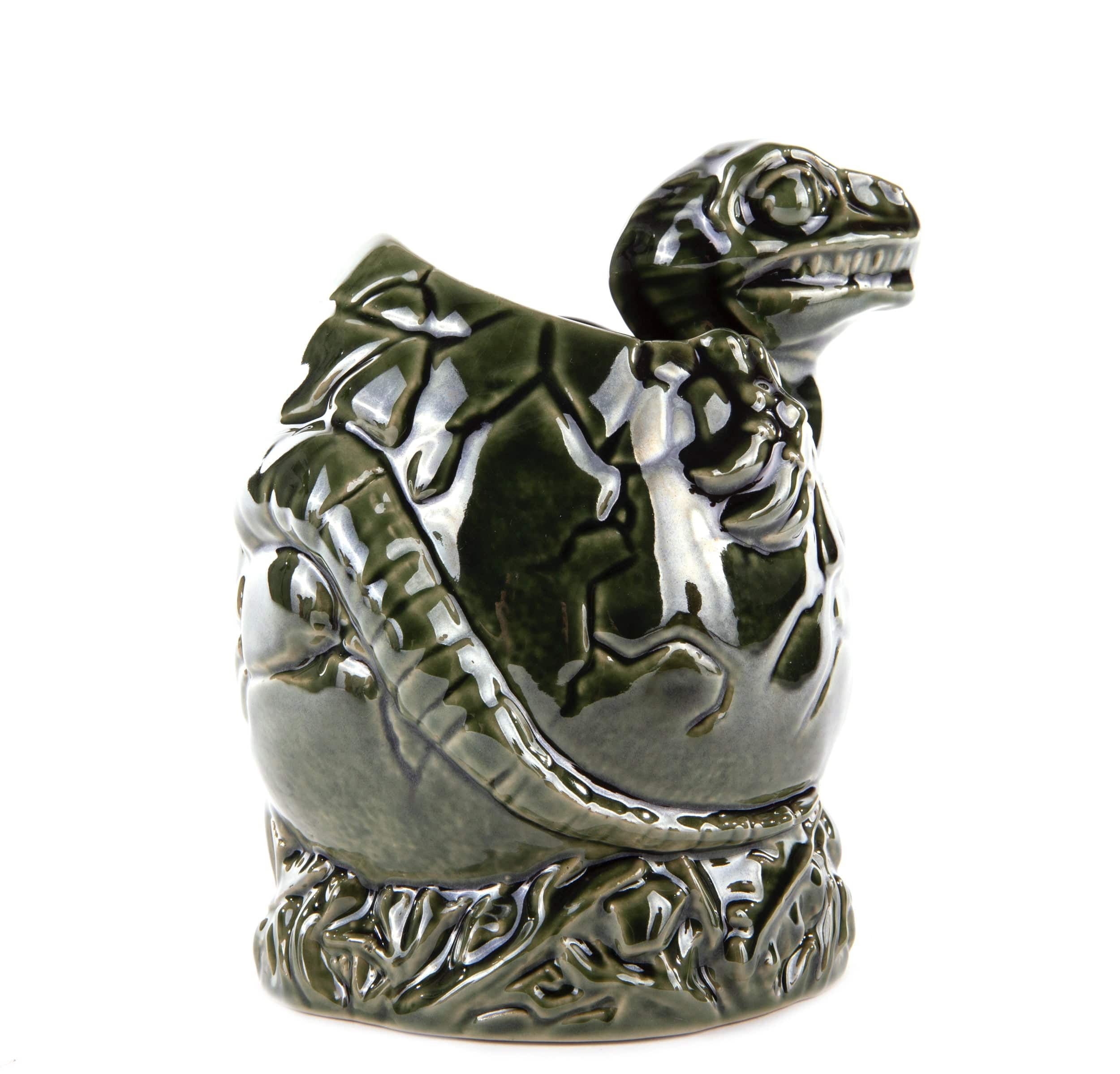 Jurassic Park Baby Raptor Tiki Mug - Isla Nublar Collectible Ceramic Cup for Coffee, Tea & Cocktails - Perfect for Movie Nights & Dinosaur-Themed Parties
