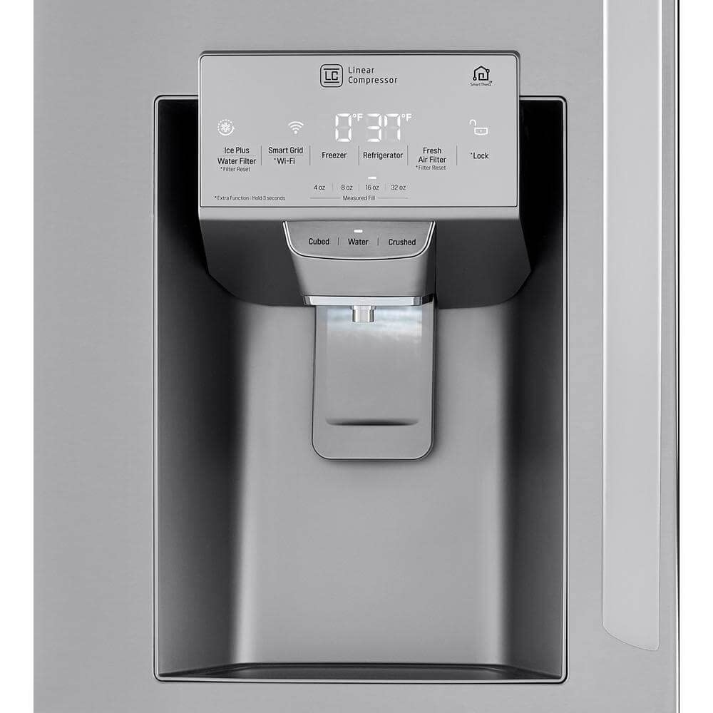 23 cu. ft. Smart WiFi Enabled Counter-Depth Refrigerator with Craft Ice Maker - Perfect for Modern Kitchens, Entertaining & Smart Home Integration